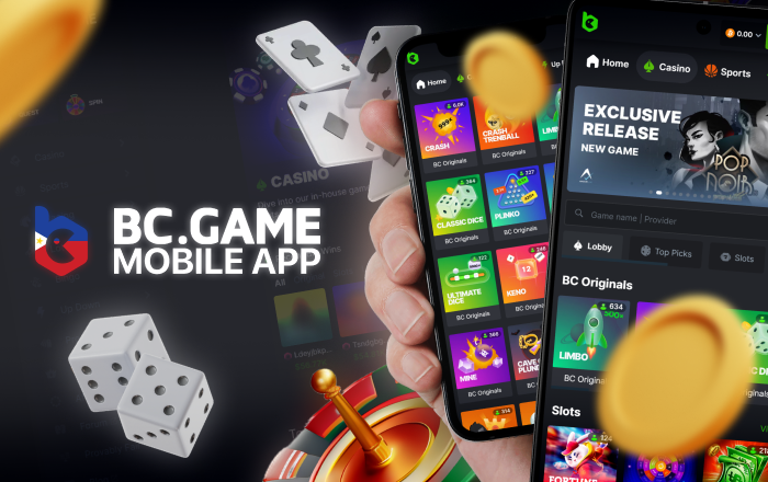 Experience a wide range of exciting casino games on the BC Game mobile app