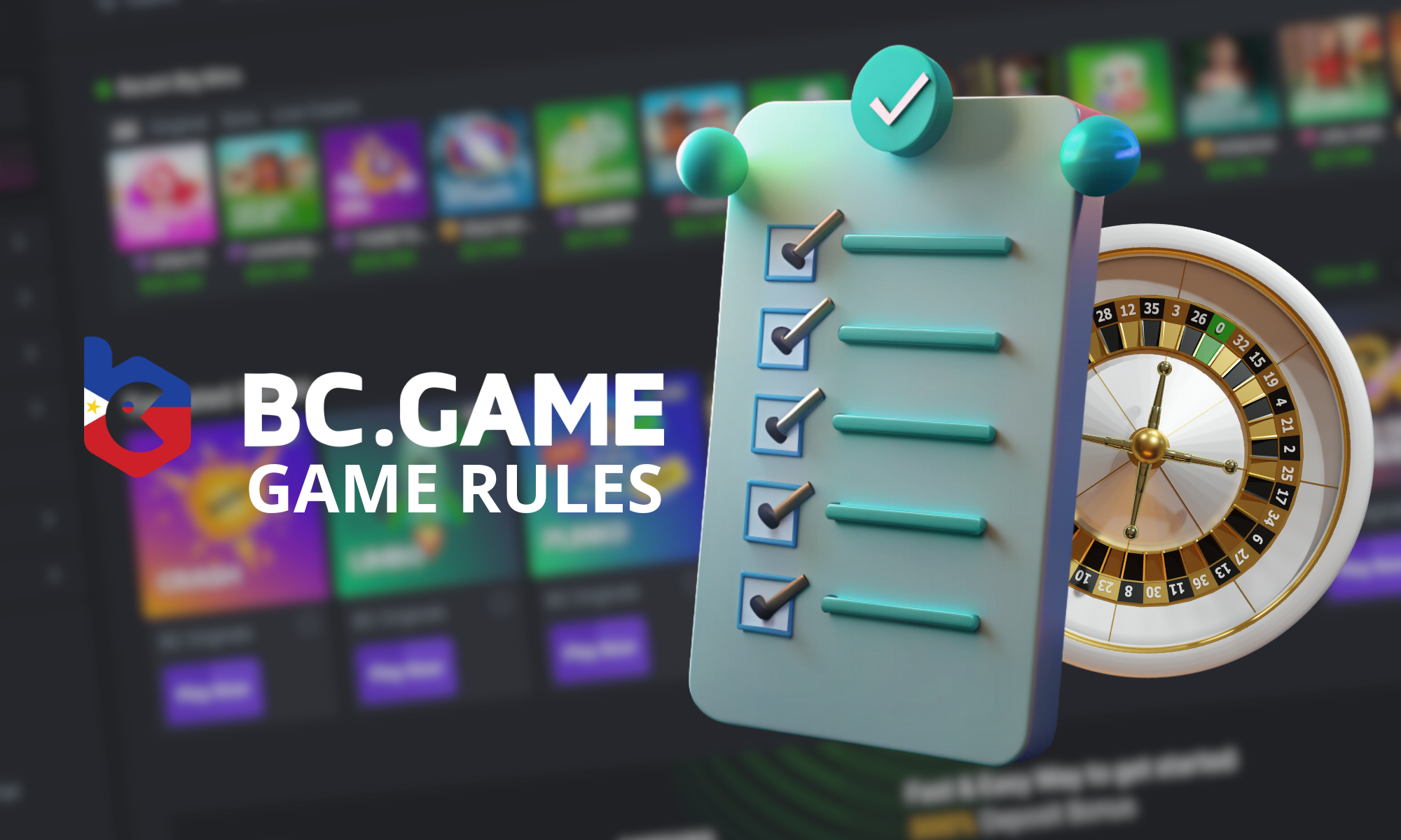 Basic rules of roulette on the BC Game website