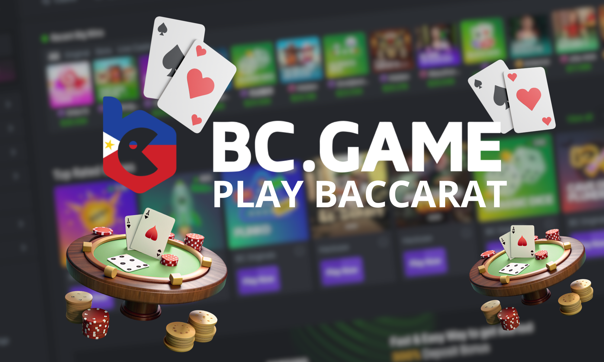 For players from the Philippines, BC Game offers access to baccarat