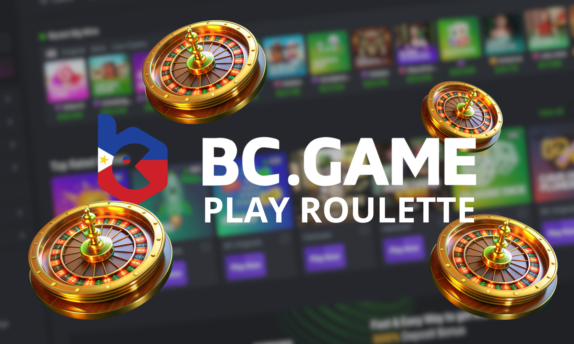 Try roulette at BC Game with a 180% Match first deposit bonus that goes up to PHP 1,161,000.