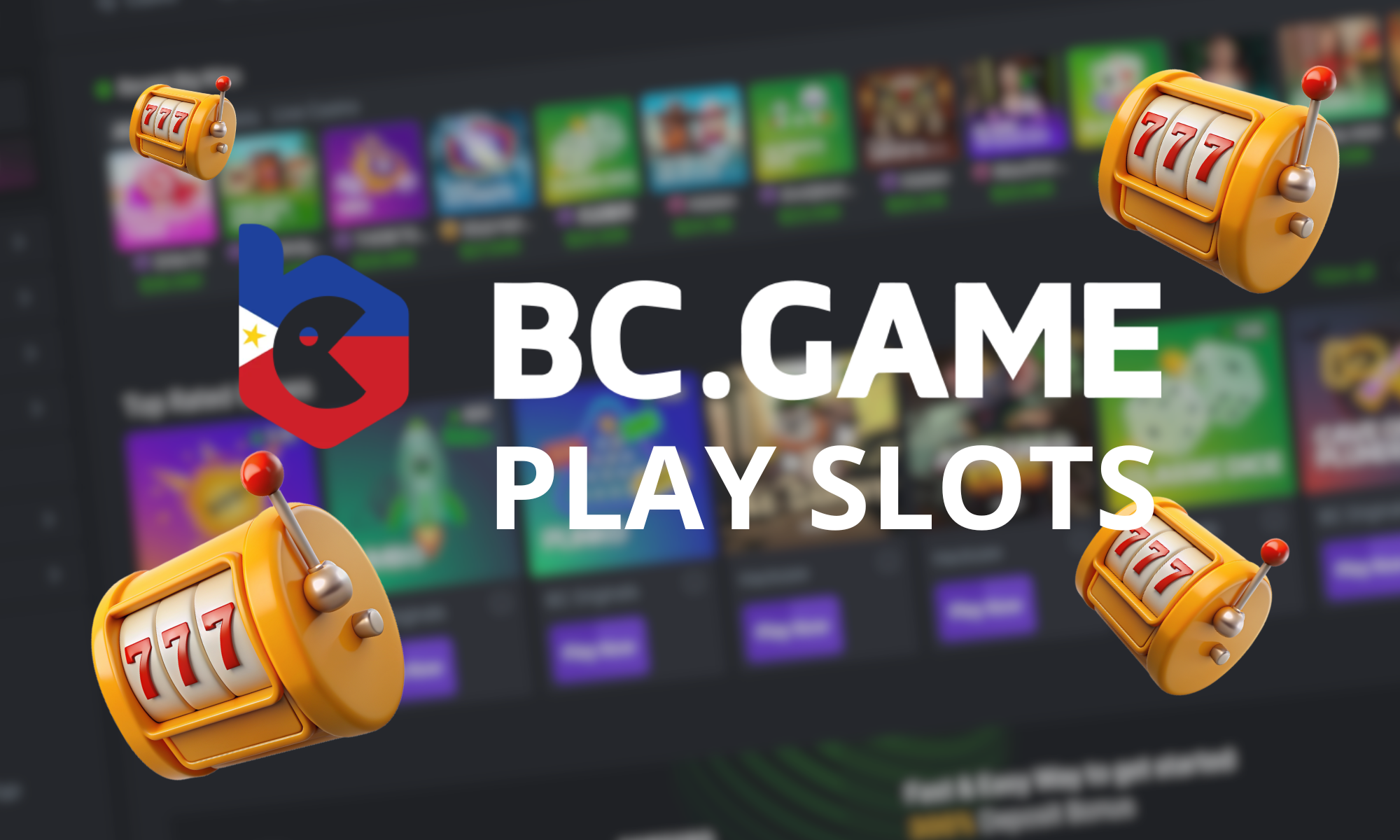 BC Game offers players from the Philippines a wide range of slot machines with an incredible selection of themes and bonus rounds