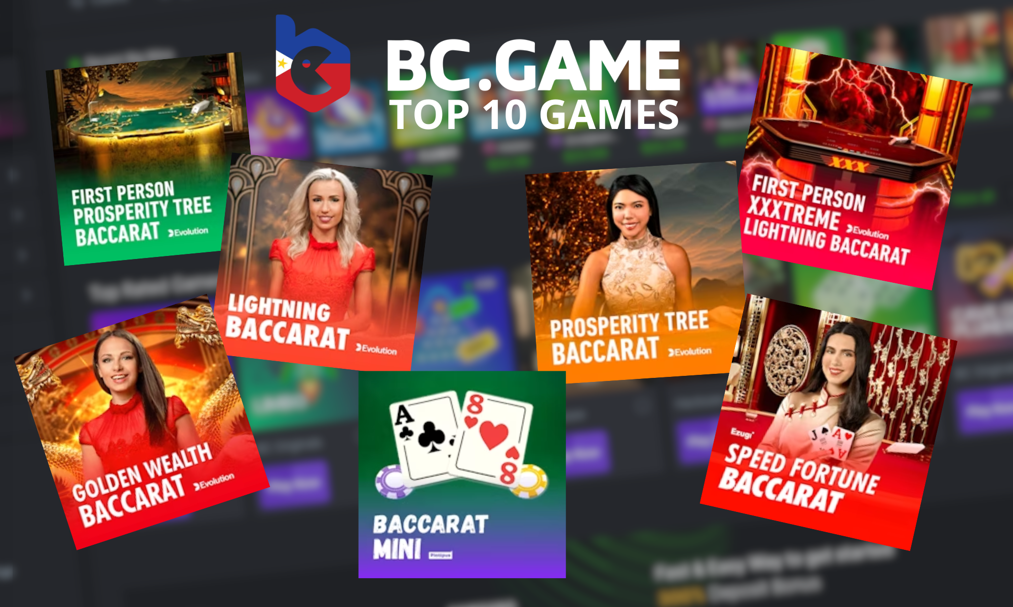 Top 10 best BC Game baccarat games available for players from the Philippines