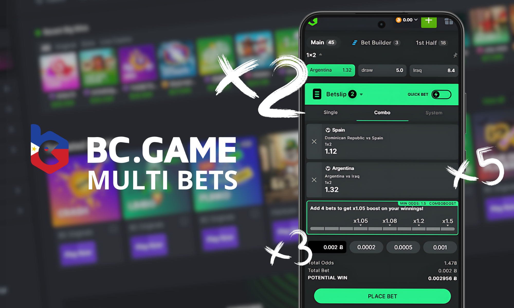 To further increase your chances of winning, the BC Game app has a useful multi-bet option.