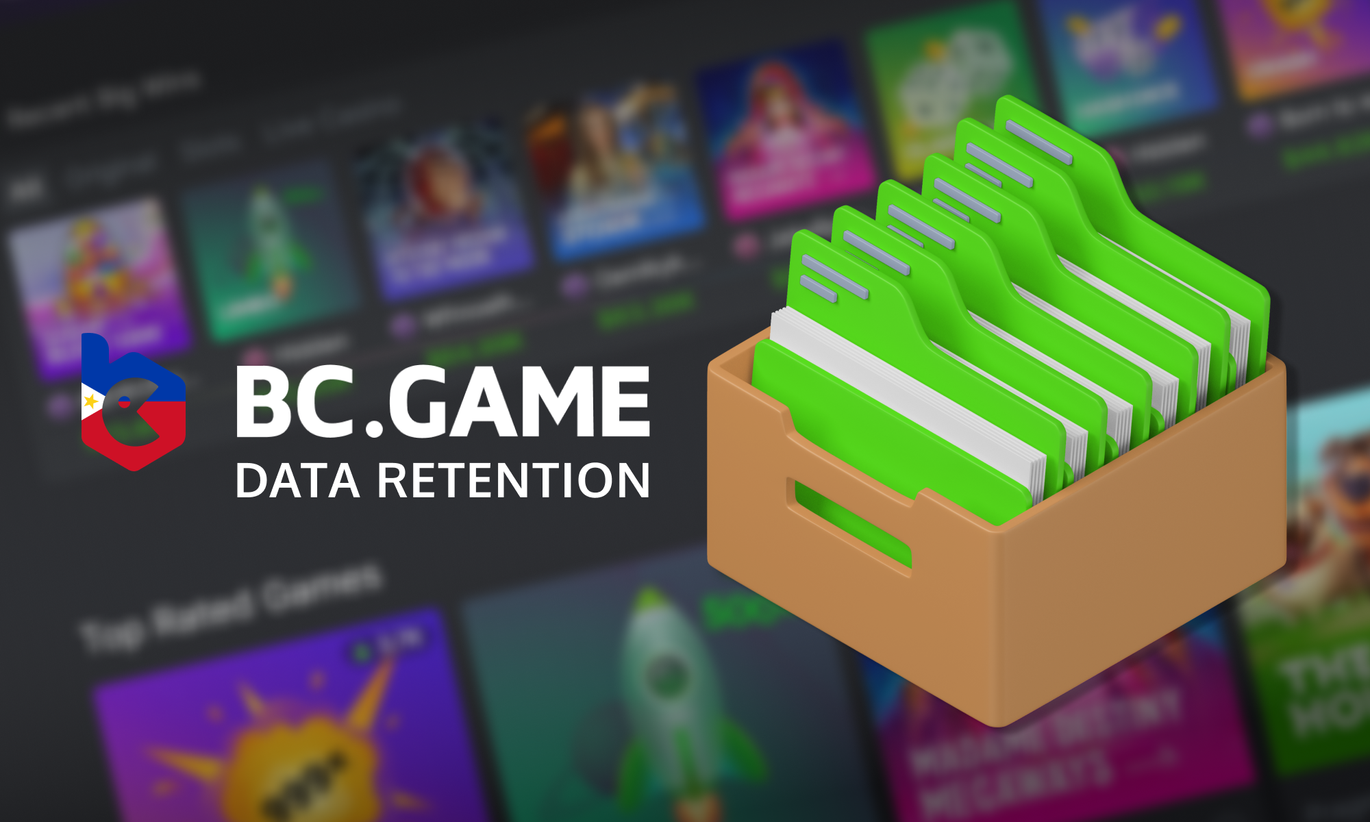 BC Game in the Philippines - users data retention